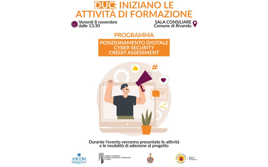 DUC: Al via le attività di formazioni